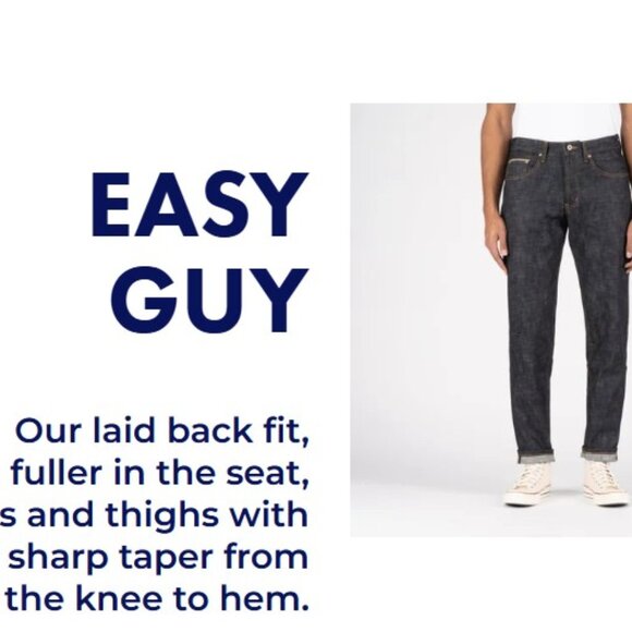 Street Fighter x Naked & Famous Ken Shoryuken Selvedge denim jeans size 30 Easy - Picture 16 of 16